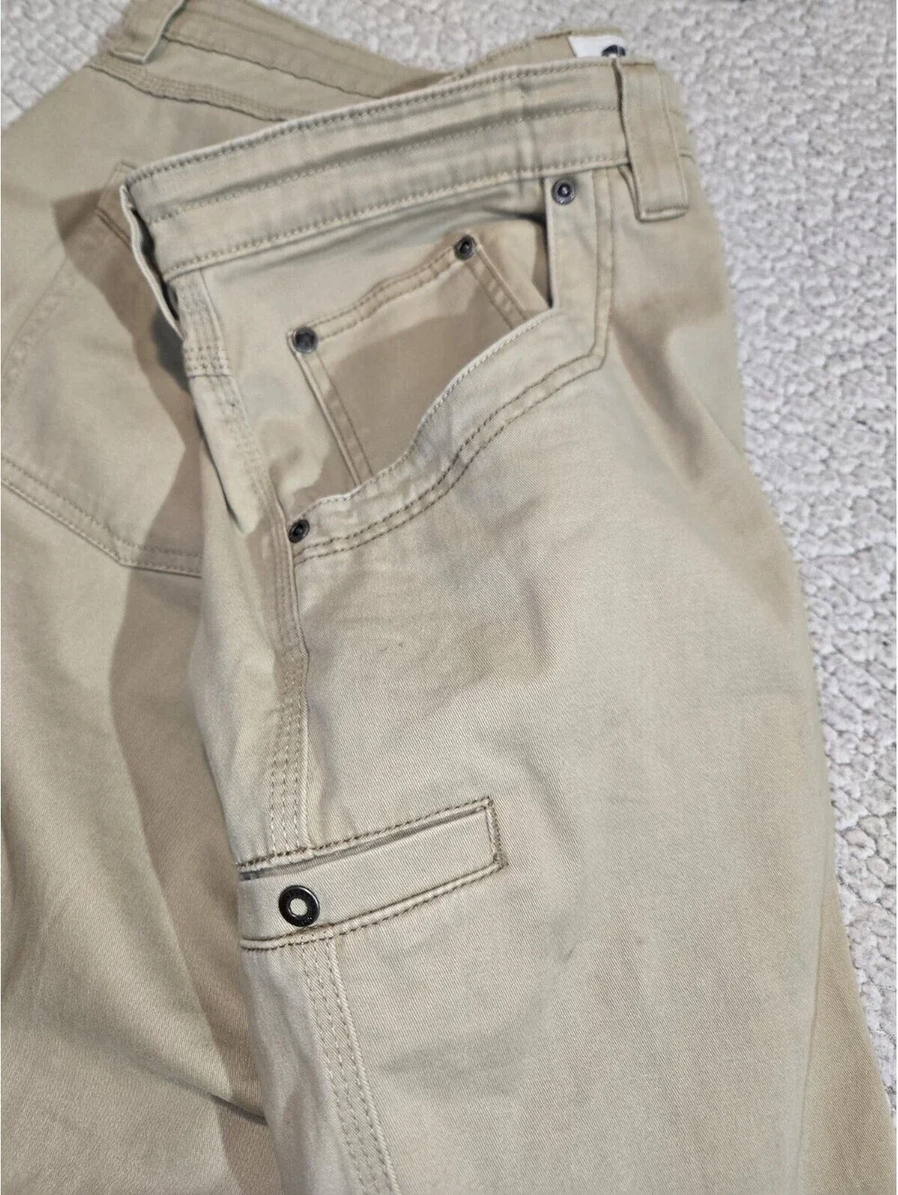 mountain khakis pants 42 X 30 Cotton Canvas Cargo Style Gorp Core